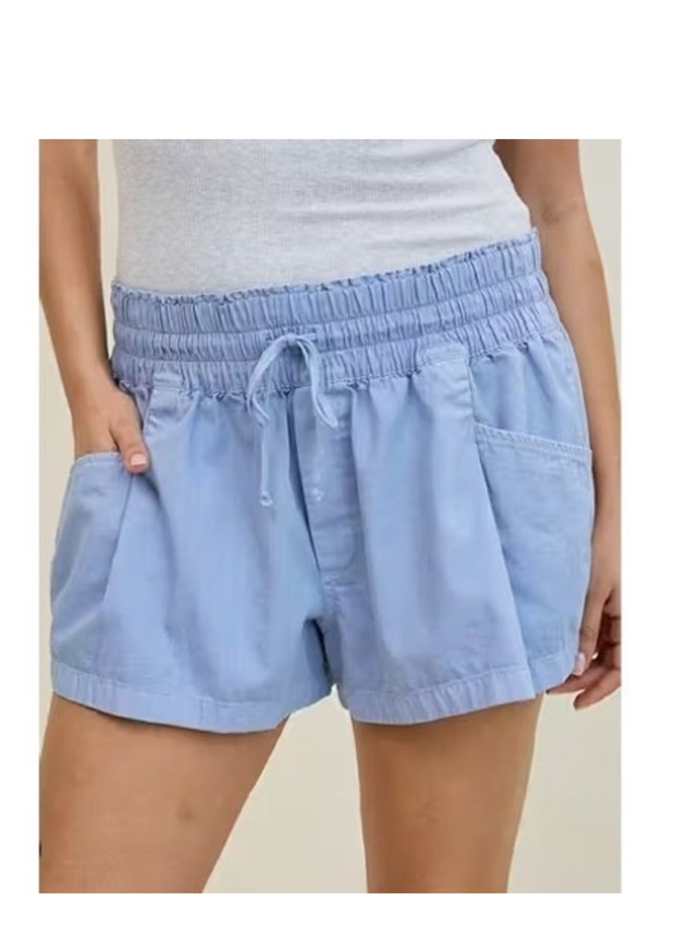 Aerie flowy boho shorts size XL blue NEW